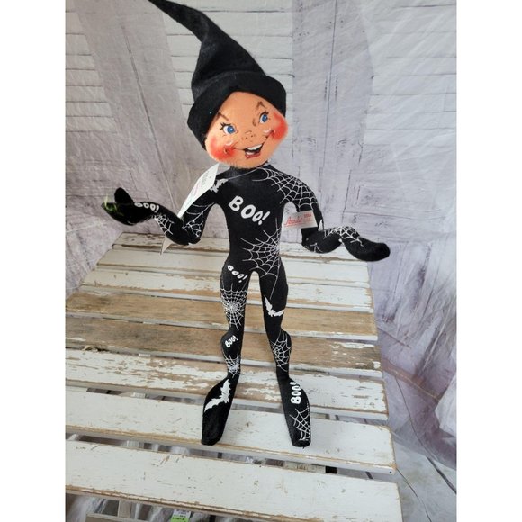Annalee spider web Halloween elf home display xmas